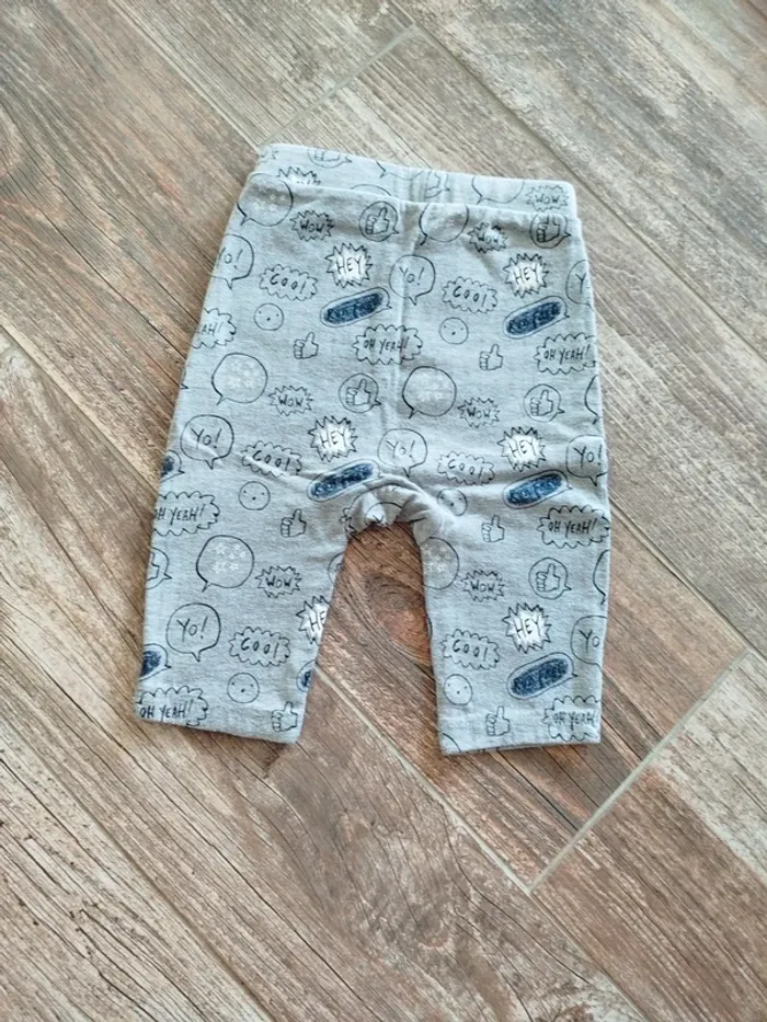 Pantalon gris bébé garçon 12 mois - photo numéro 2