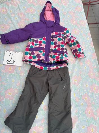 Combinaison de ski wedze 4 ans veste pantalon salopette 2 pièces 