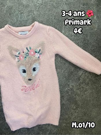 Robe pull 🌺 3-4 ans 🌺 Primark