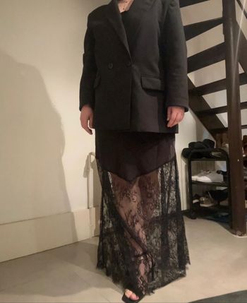 Jupe longue noire dentelle Easy Clothes