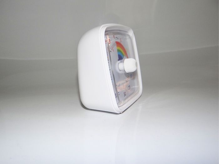 🕒Timer minuterie Visuelle silencieux enfant jeux arc en cie ⚪️ blanc  🌈 - photo numéro 4