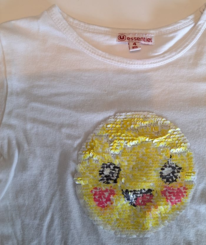 Lot de 3 t-shirts MC fille 4 ans ABE - photo numéro 6