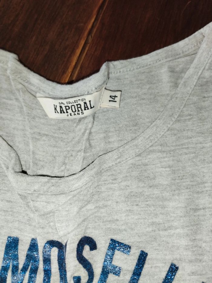 Tee shirt gris 14ans - photo numéro 2