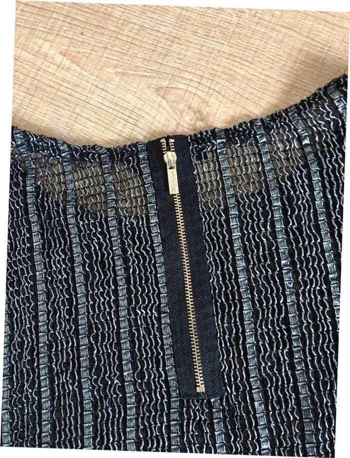 Top noir et argenté à manches courtes Morgan taille S TBE - photo numéro 15