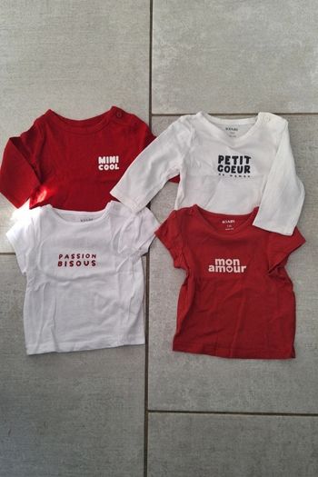 Tee-shirt manche longue fille et manches courte