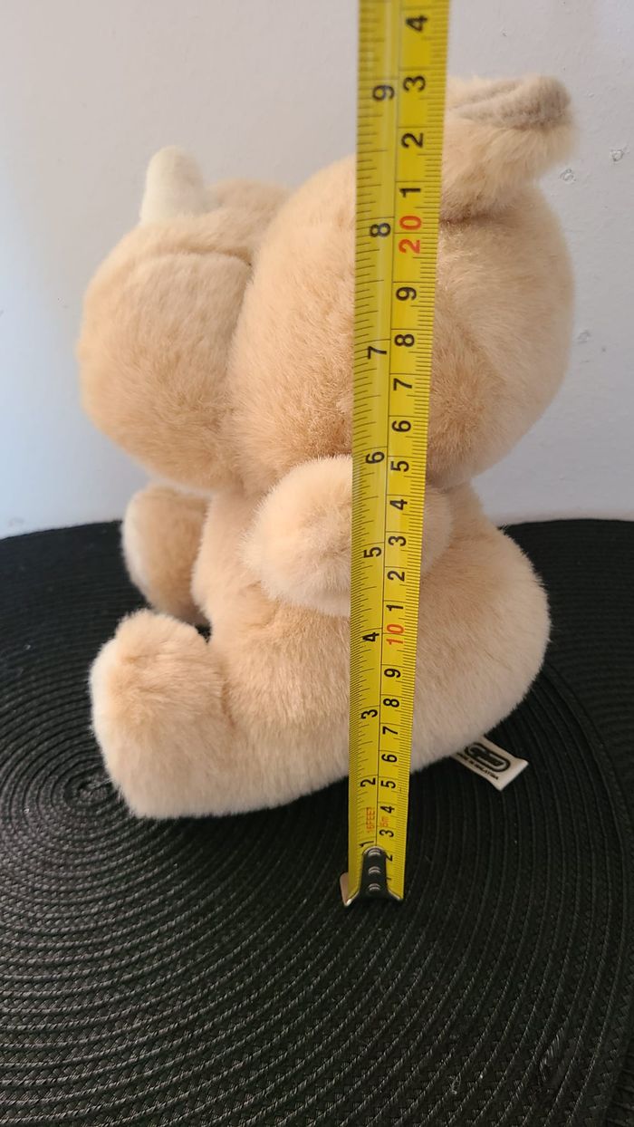 doudou ajena peluche vintage rhinoceros - photo numéro 6