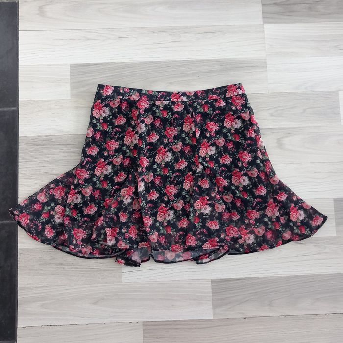 Jupe évasée à motifs à fleurs KWoman taille 38 - photo numéro 5