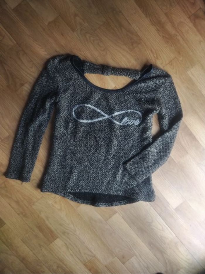 Pull marron 34 femme