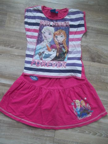 Ensemble jupe Reine des Neiges 6 ans