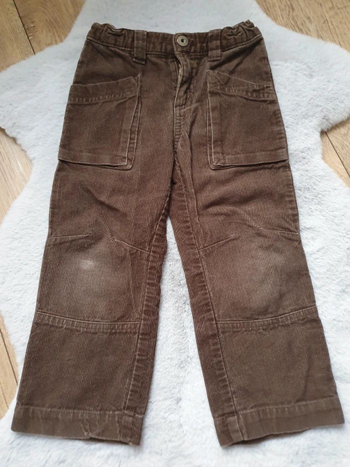 Pantalon en velours côtelé marron La Redoute 3 ans