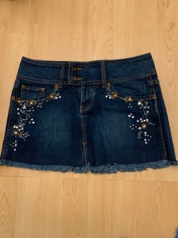Jupe strass en jean pepe jeans