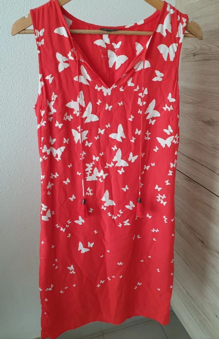 Robe rouge street one papillons - photo numéro 2