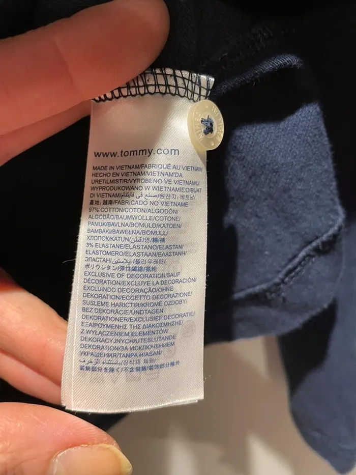 Polo femme à manches longues Tommy Hilfiger denim taille XS - photo numéro 5