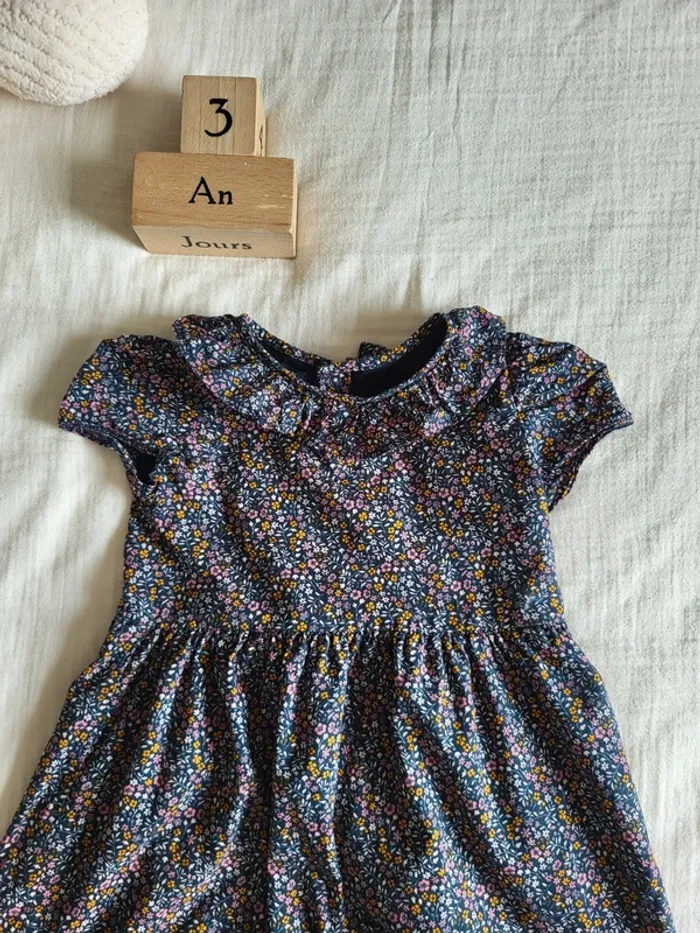 Jolie robe col claudine pour la rentrée scolaire Septembre automne - photo numéro 2