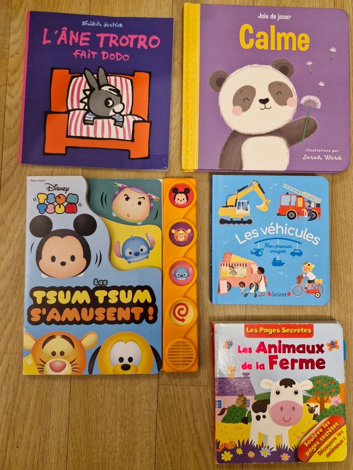Lot de livres sonores et à interactions pour enfants 18/36 mois