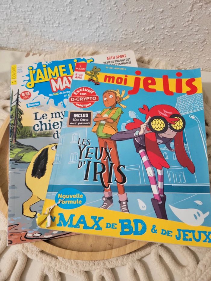 Lot de 2 magazines lectures 8-13 ans