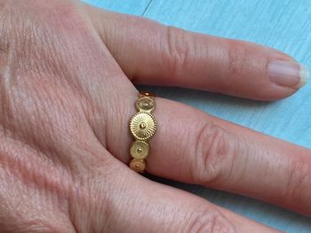 Bague dorée ajustable