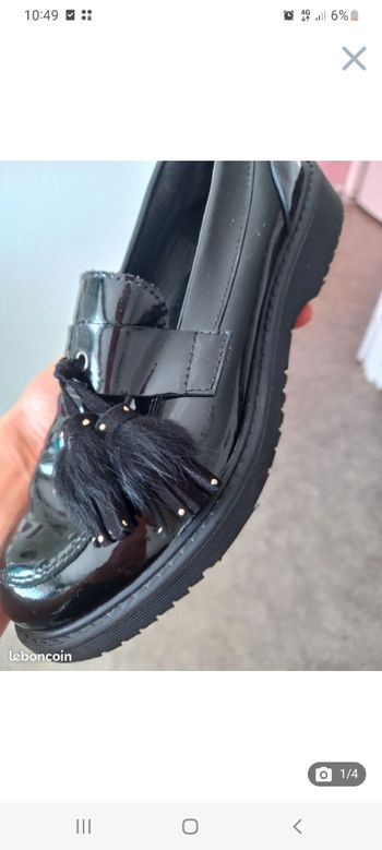 Chaussure verni noir