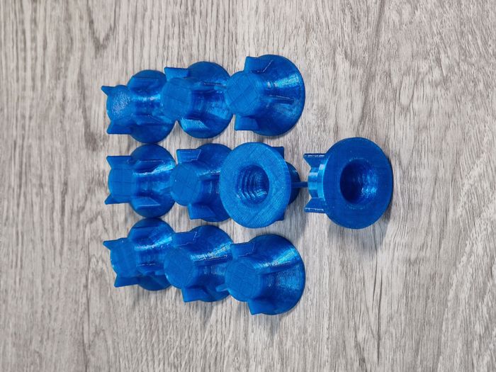 10 bouchons Bleus pour cartouche de silicone / colle / mastic - photo numéro 4