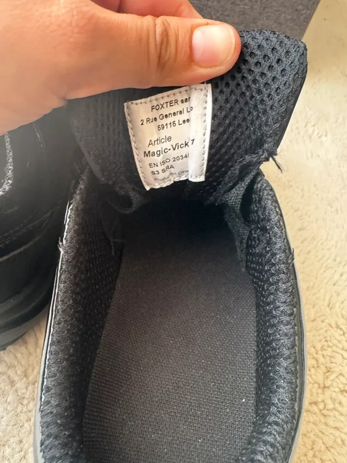 👟chaussures de sécurité femme basses vicky s3- foxter ladies- neuf sans étiquette - taille 37 - photo numéro 11