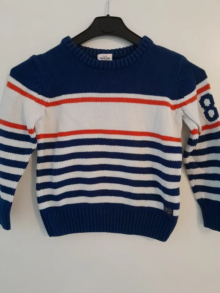 Pull à rayures, Marque Tape à l'oeil, Taille4ans - 104cm manches longues