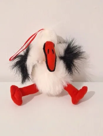 Petite peluche Cigogne