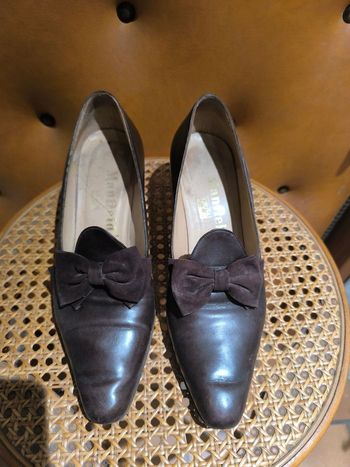 Mocassins à talon moyen