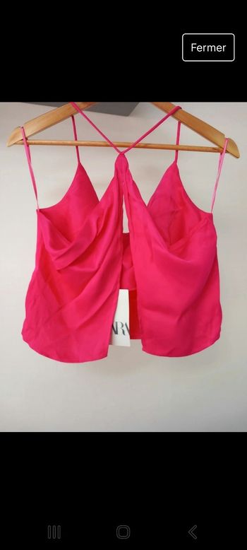 Haut fushia zara s