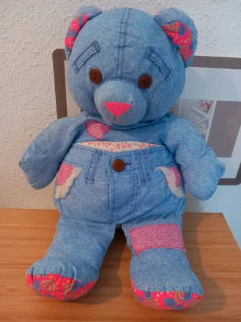 Peluche ours doodle bear vintage 53cm