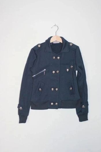Veste coton bleu marine