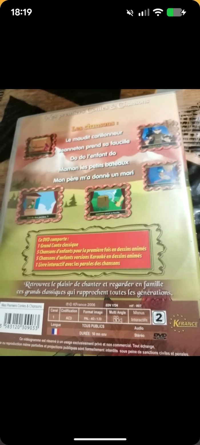 DVD la belle et la bête , mes premiers contes et chansons. - photo numéro 2