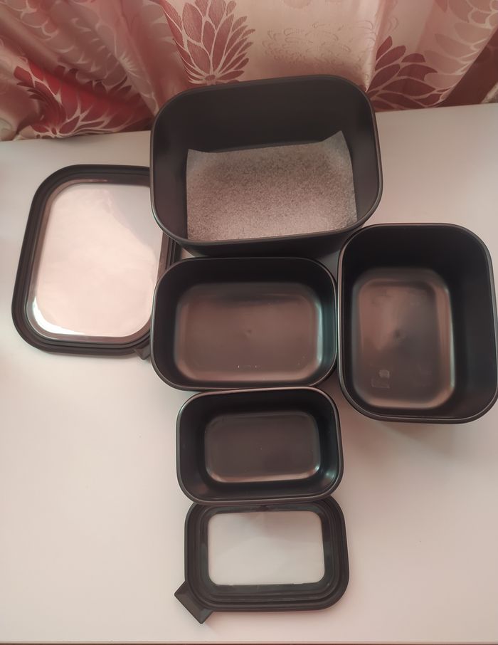 Lot de 4 contenants alimentaires (boîtes de conservation) en très bon état de la marque MEPAL - photo numéro 4