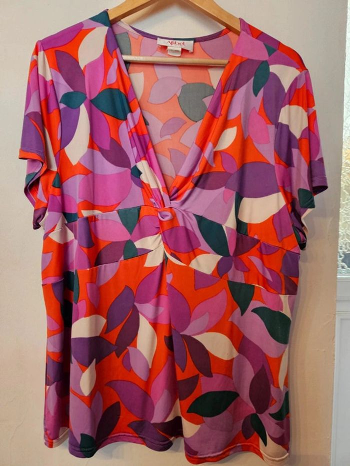 Tee-shirt Afibel Taille 50/52 💜🧡