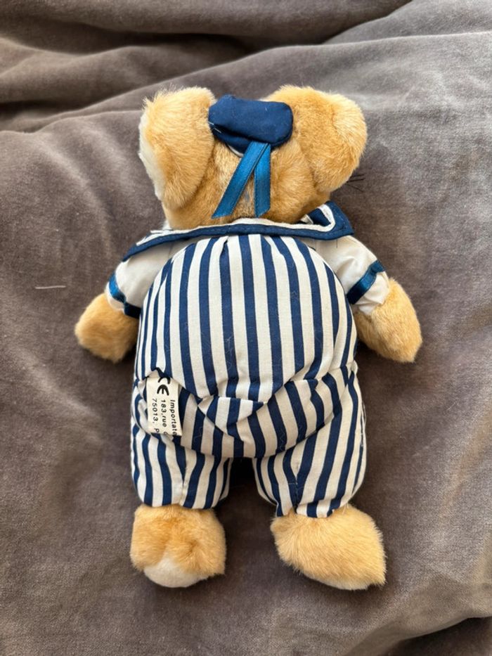 Peluche souris en costume de marin - photo numéro 2