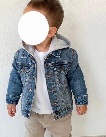 Veste en jean à capuche garçon Primark 18-24 mois très bon état