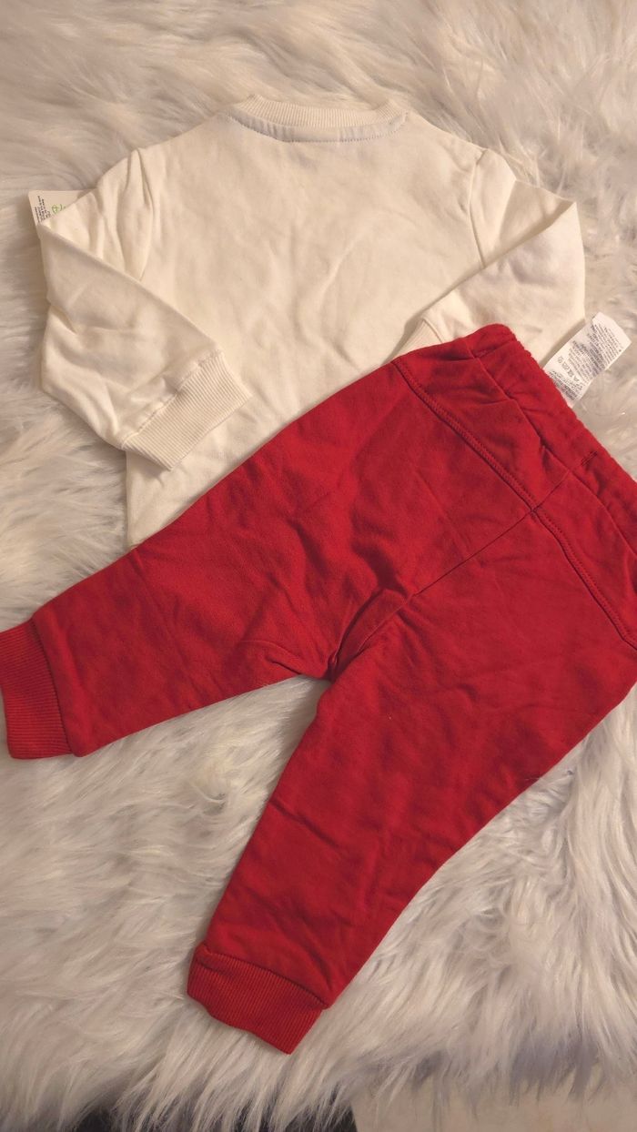 Neuf (non portés) 🏷🤩💙 superbe Ensemble molleton 6 mois garçon 💙🤩🏷 - photo numéro 2