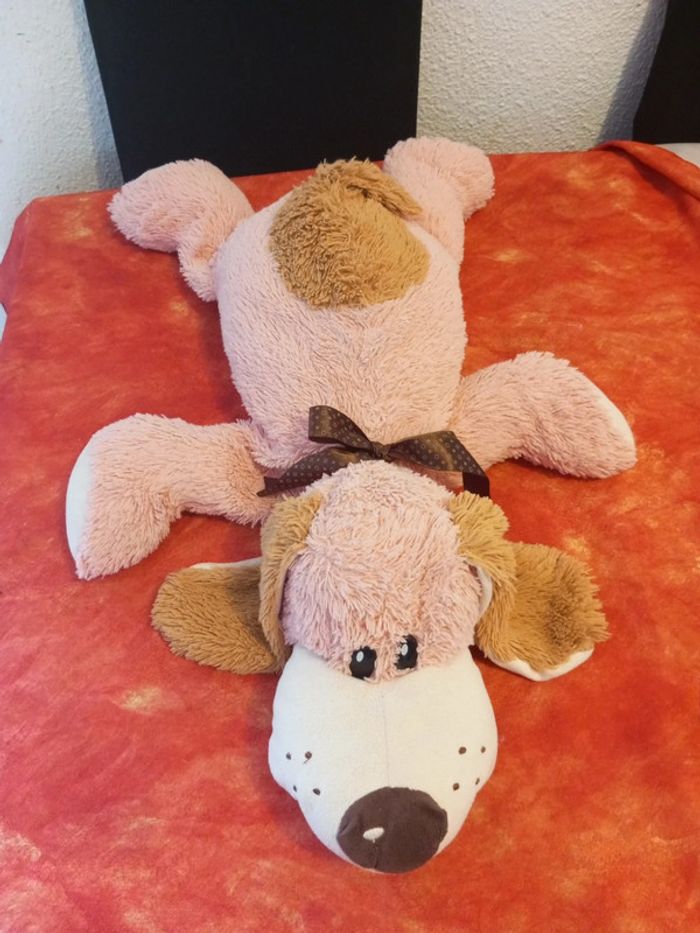 Chien rose beige marron, 60 cm - photo numéro 3