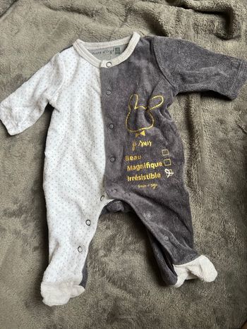 Pyjama velours 0 mois