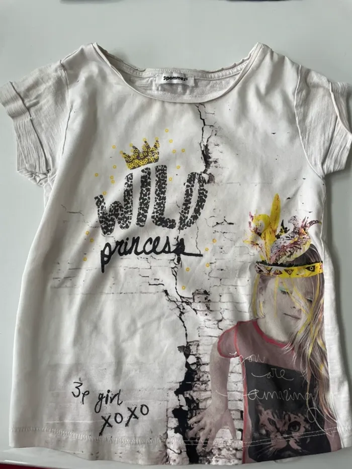Lot de 3 tshirts fille taille 6 ans - photo numéro 4
