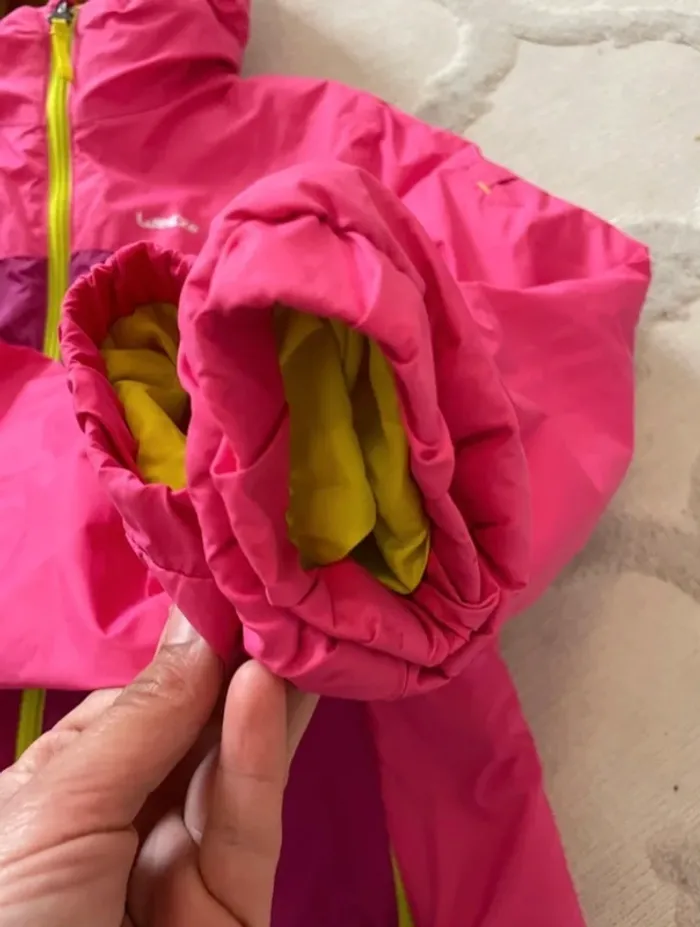 Manteau de ski manteau chaud decathlon rose polaire à l’intérieur imperméable - photo numéro 7