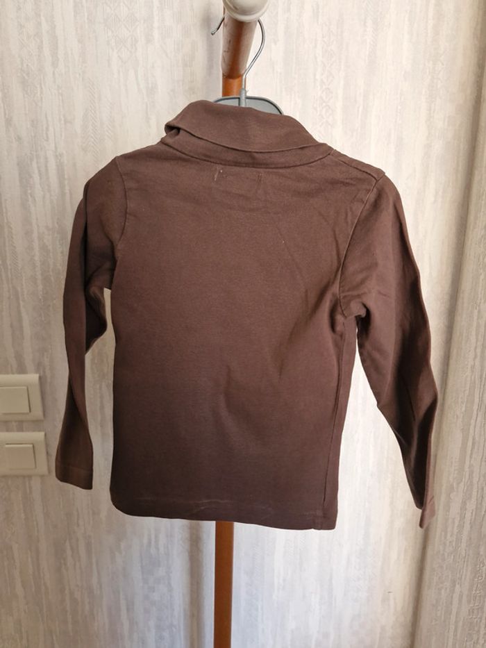 T-shirt manches longues enfant garçon 4 ans Polochon Coton - photo numéro 4