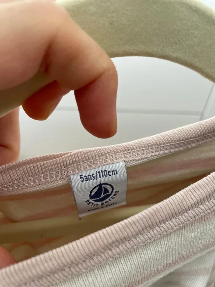 Tee shirt manches longues Petit Bateau 5 ans - photo numéro 3