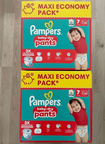 2 cartons Pampers pants taille 7