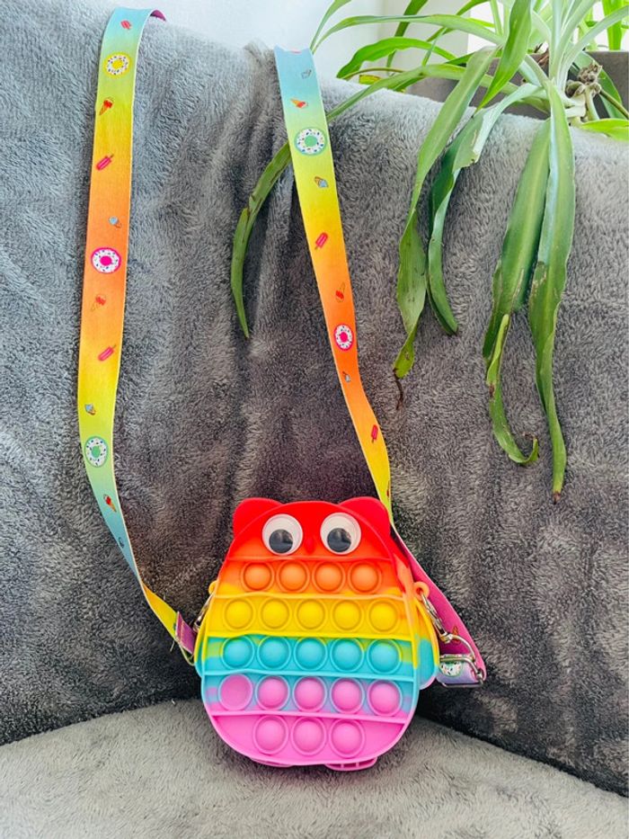 Sac hibou enfant pop it
