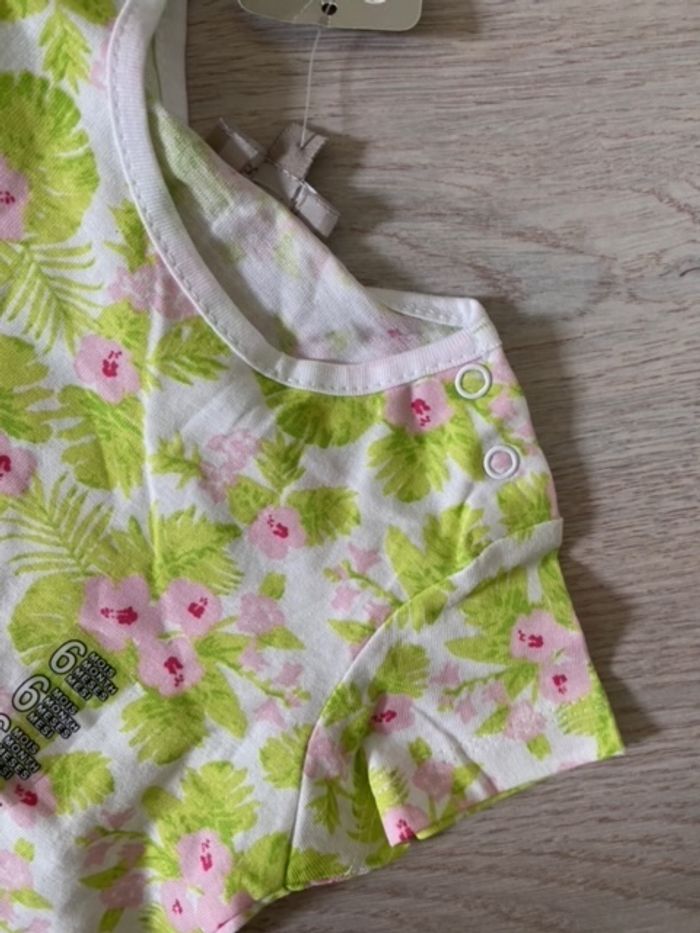 Tee shirt grain de blé taille 6 mois Fleurs Neuf - photo numéro 2