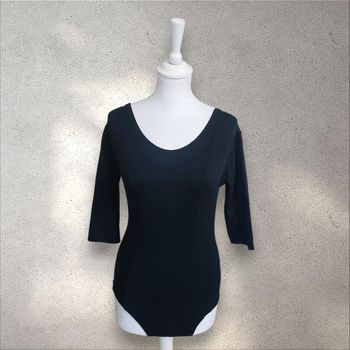 Bodie femme noir manches trois quarts 42-44