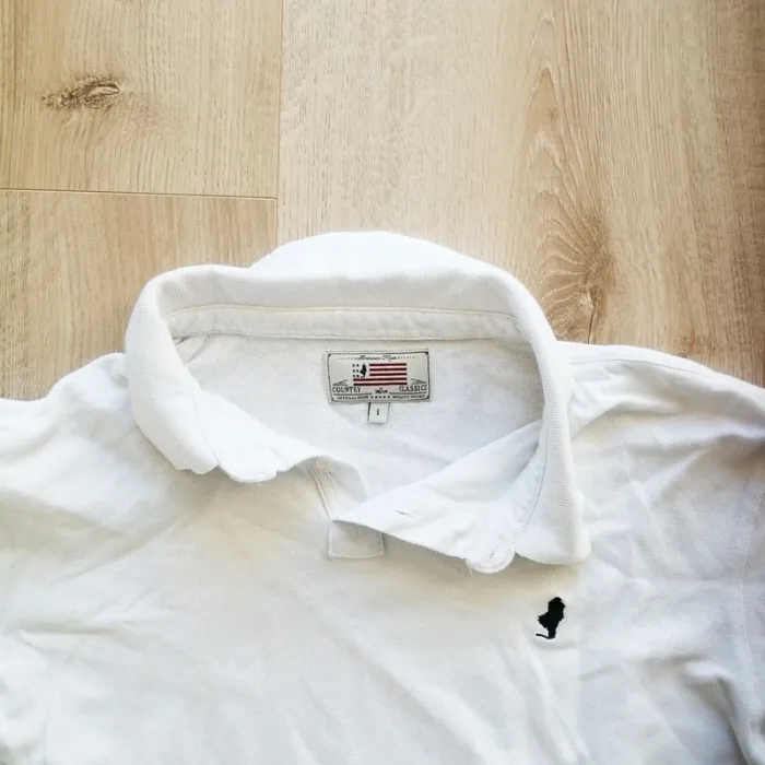 MCS American Made Polo Country Classic Blanc Homme Best Quality Collection (Taille L) - photo numéro 5
