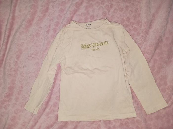 Haut kiabi rose pâle 3 ans