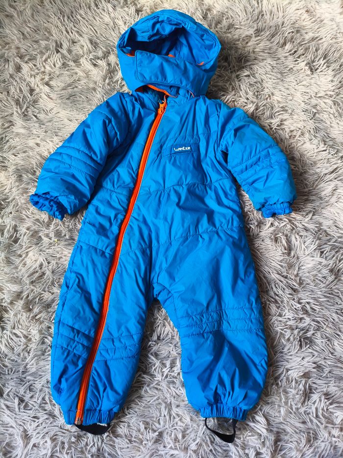 Combinaison de ski bébé Wedze – bleu et orange 🧥 18 mois
