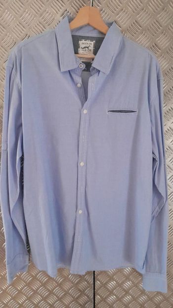 Chemise bleue homme
